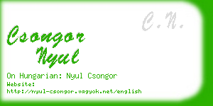 csongor nyul business card